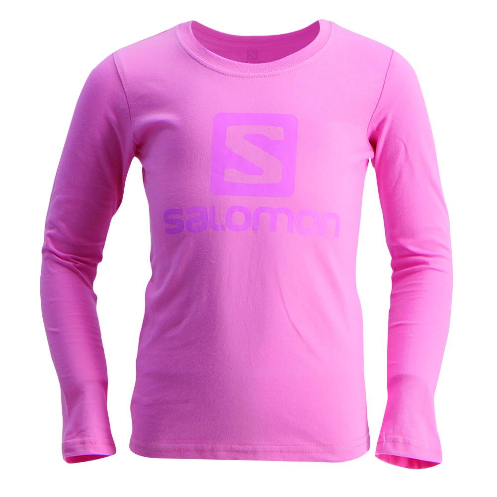 T-Shirts Salomon Enfant Rose - Salomon WARRIOR LS G - France (4961-INFVU)